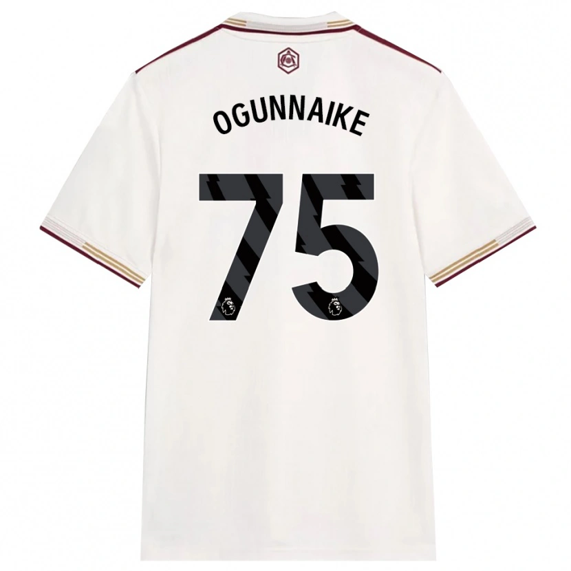 Danxen Kinder Josh Ogunnaike #75 Creme Weiß Burgunderrot Ausweichtrikot Trikot 2025/26 T-Shirt Österreich