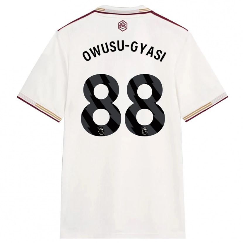 Danxen Kinder Abraham Owusu-Gyasi #88 Creme Weiß Burgunderrot Ausweichtrikot Trikot 2025/26 T-Shirt Österreich