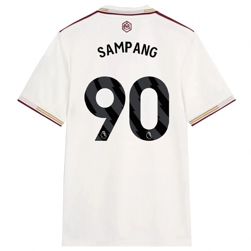 Danxen Kinder Saurap Sampang #90 Creme Weiß Burgunderrot Ausweichtrikot Trikot 2025/26 T-Shirt Österreich