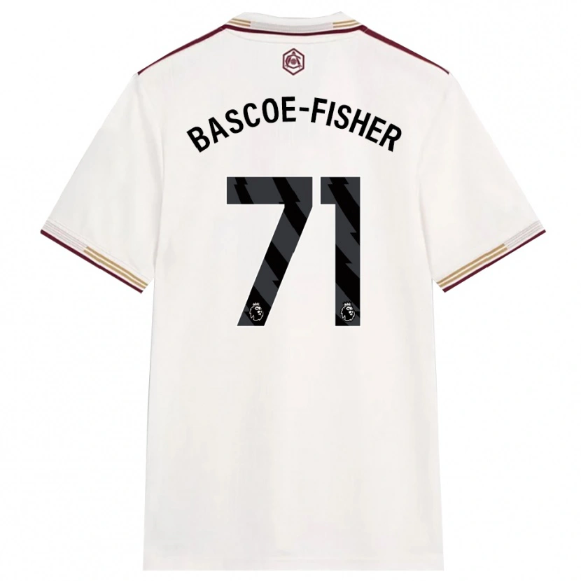 Danxen Kinder Jakai Bascoe-Fisher #71 Creme Weiß Burgunderrot Ausweichtrikot Trikot 2025/26 T-Shirt Österreich
