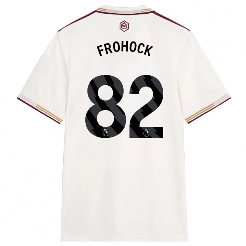 Danxen Kinder Marley Frohock #82 Creme Weiß Burgunderrot Ausweichtrikot Trikot 2025/26 T-Shirt Österreich