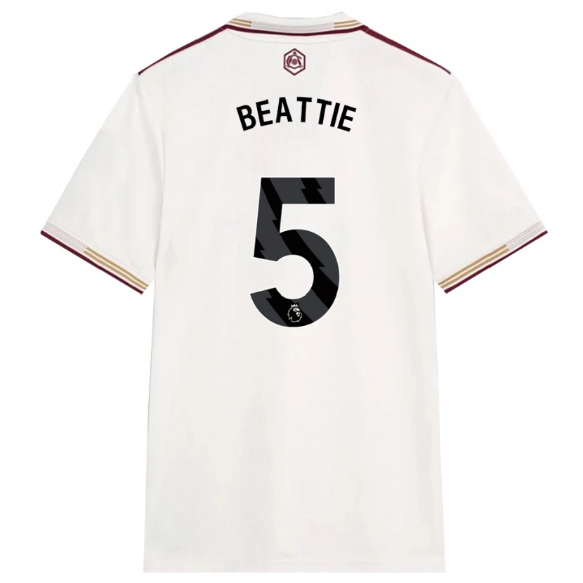 Danxen Kinder Jen Beattie #5 Creme Weiß Burgunderrot Ausweichtrikot Trikot 2025/26 T-Shirt Österreich