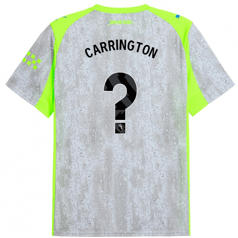 Danxen Kinder Theo Carrington #0 Grau Gelb Ausweichtrikot Trikot 2025/26 T-Shirt Österreich