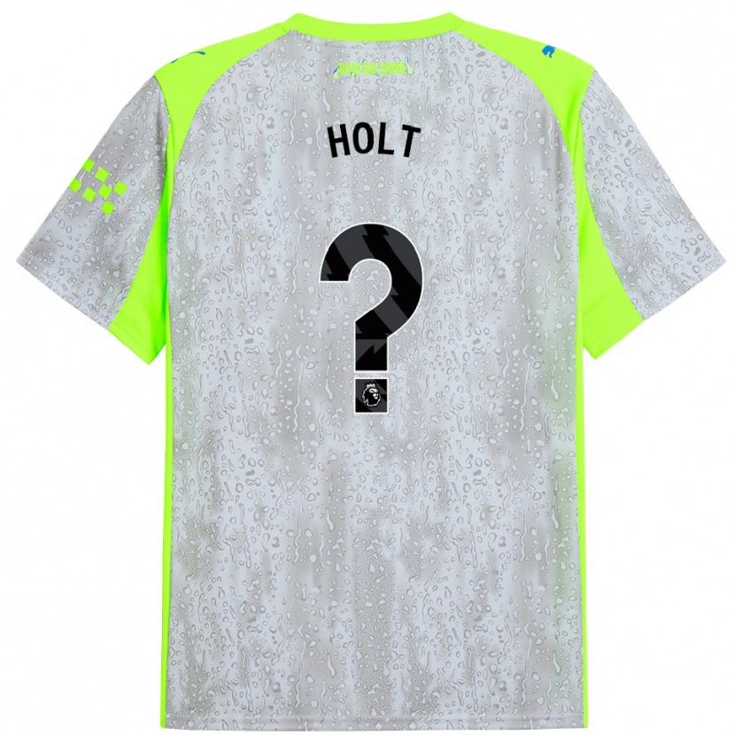 Danxen Kinder Charlie Holt #0 Grau Gelb Ausweichtrikot Trikot 2025/26 T-Shirt Österreich