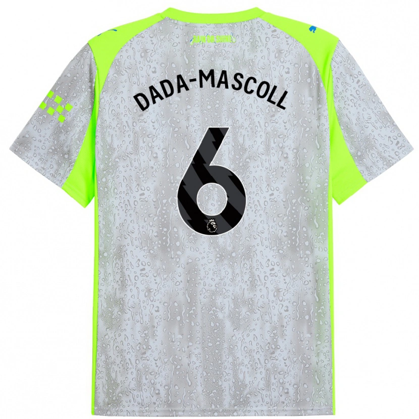 Danxen Kinder Isaiah Dada-Mascoll #6 Grau Gelb Ausweichtrikot Trikot 2025/26 T-Shirt Österreich