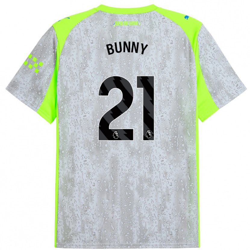Danxen Kinder Khadija Shaw #21 Grau Gelb Ausweichtrikot Trikot 2025/26 T-Shirt Österreich
