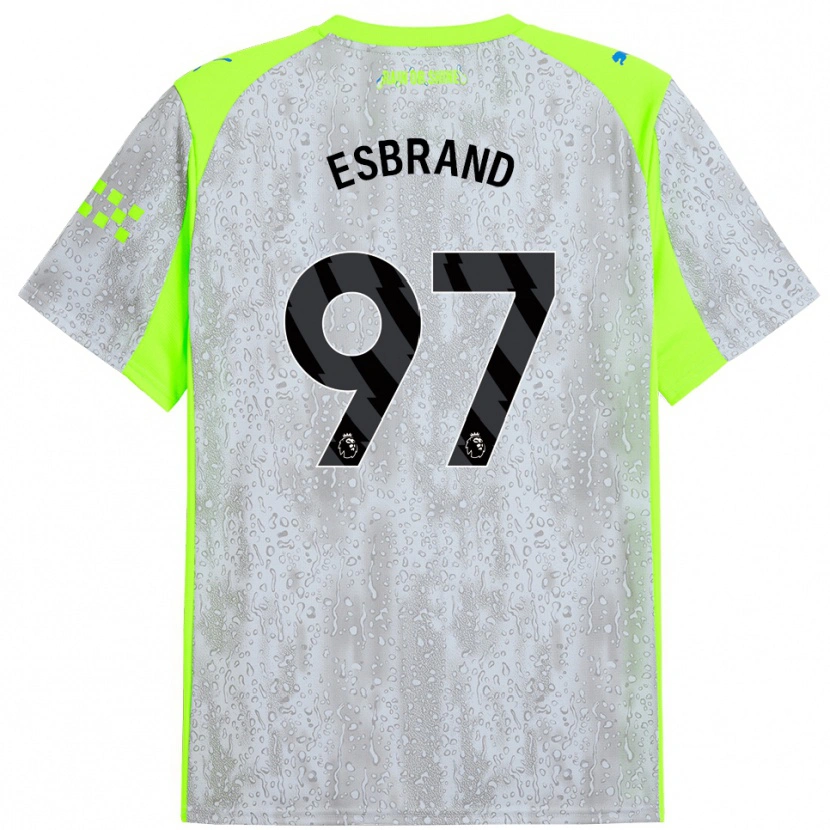 Danxen Kinder Josh Wilson-Esbrand #97 Grau Gelb Ausweichtrikot Trikot 2025/26 T-Shirt Österreich