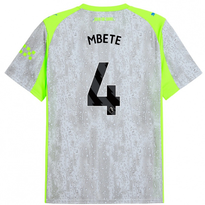 Danxen Kinder Luke Mbete #4 Grau Gelb Ausweichtrikot Trikot 2025/26 T-Shirt Österreich