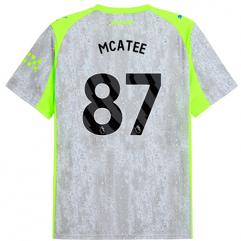 Danxen Kinder James Mcatee #87 Grau Gelb Ausweichtrikot Trikot 2025/26 T-Shirt Österreich