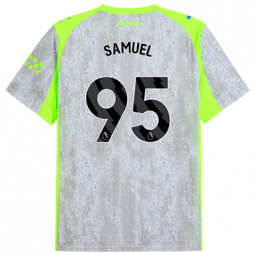Danxen Kinder Lakyle Samuel #95 Grau Gelb Ausweichtrikot Trikot 2025/26 T-Shirt Österreich