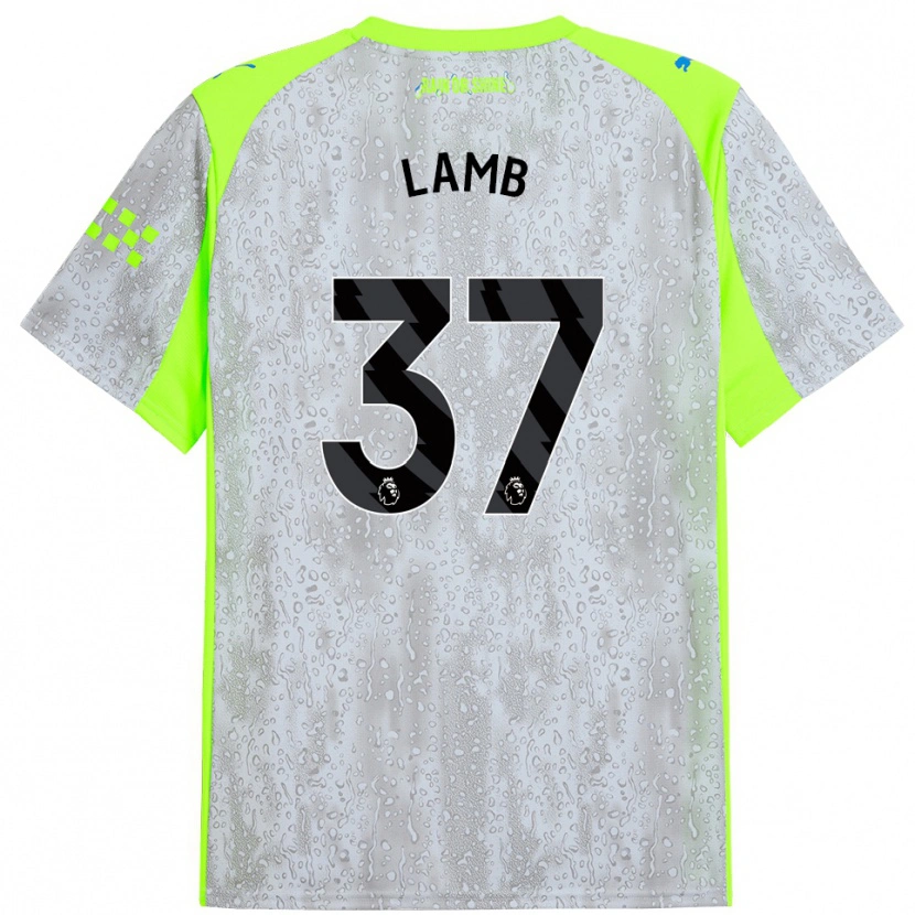 Danxen Kinder Teddie Lamb #37 Grau Gelb Ausweichtrikot Trikot 2025/26 T-Shirt Österreich