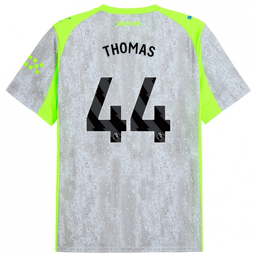 Danxen Kinder Codie Thomas #44 Grau Gelb Ausweichtrikot Trikot 2025/26 T-Shirt Österreich