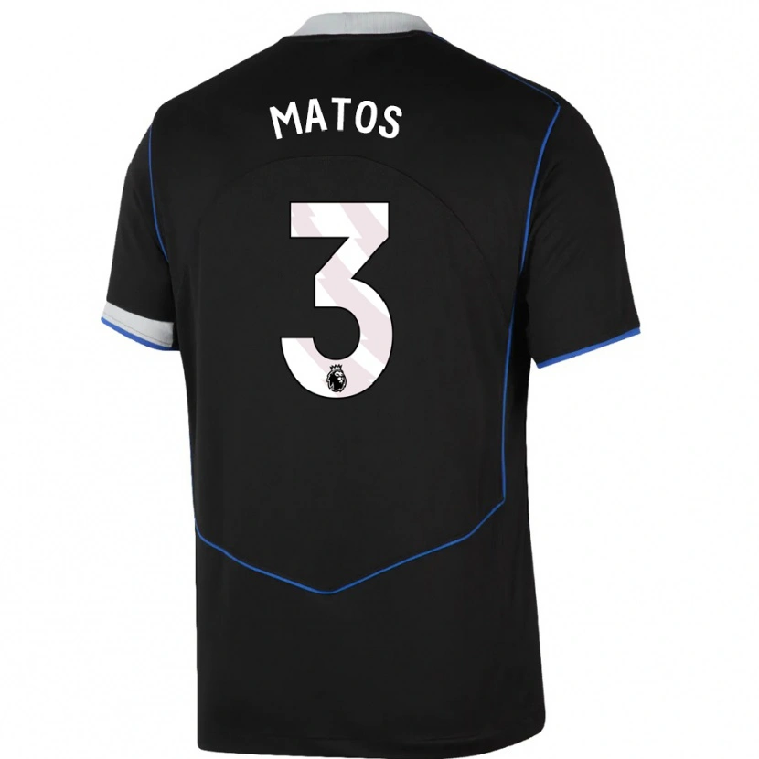 Danxen Kinder Alex Matos #3 Schwarz Blau Silber Ausweichtrikot Trikot 2025/26 T-Shirt Österreich