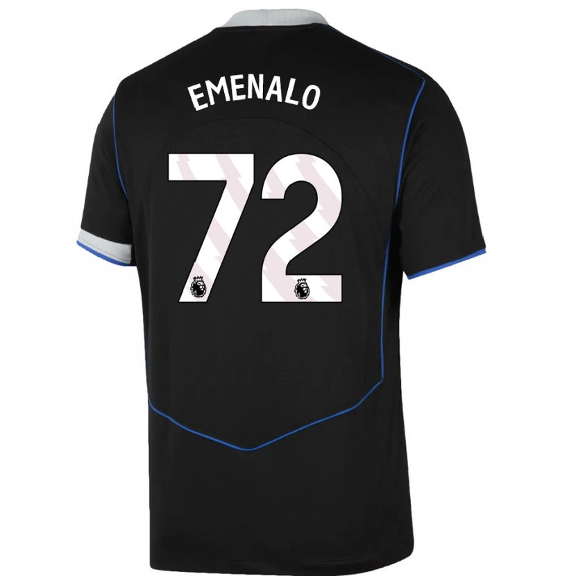 Danxen Kinder Landon Emenalo #72 Schwarz Blau Silber Ausweichtrikot Trikot 2025/26 T-Shirt Österreich