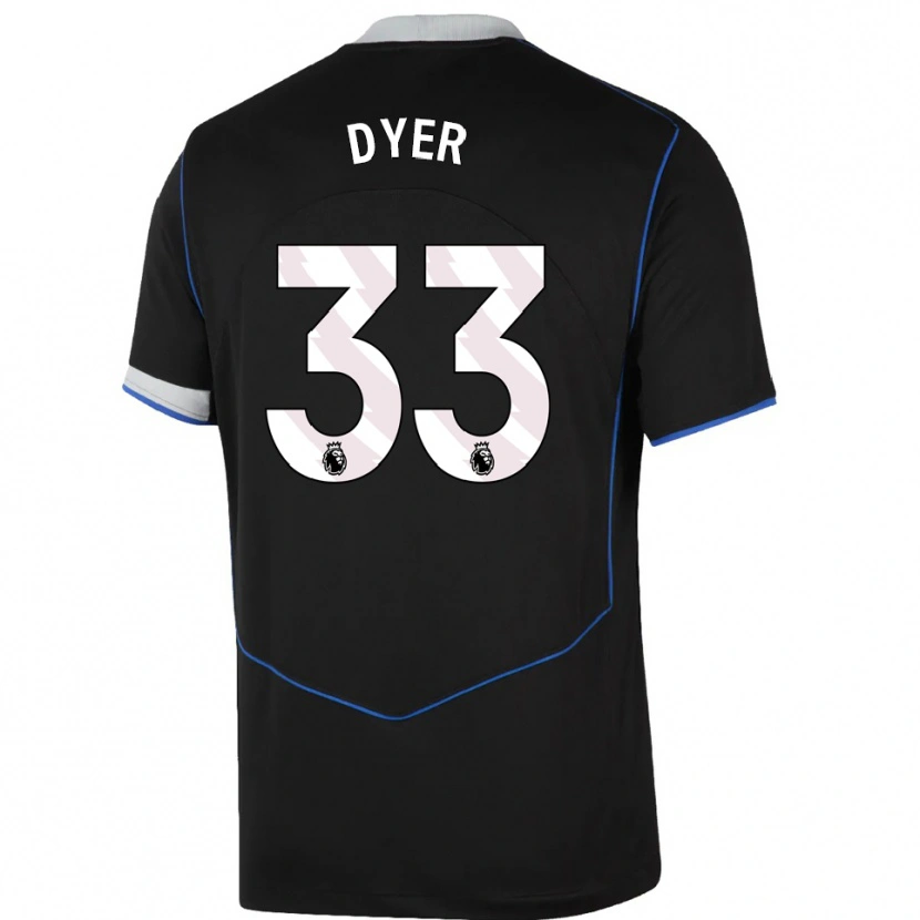 Danxen Kinder Kiano Dyer #33 Schwarz Blau Silber Ausweichtrikot Trikot 2025/26 T-Shirt Österreich