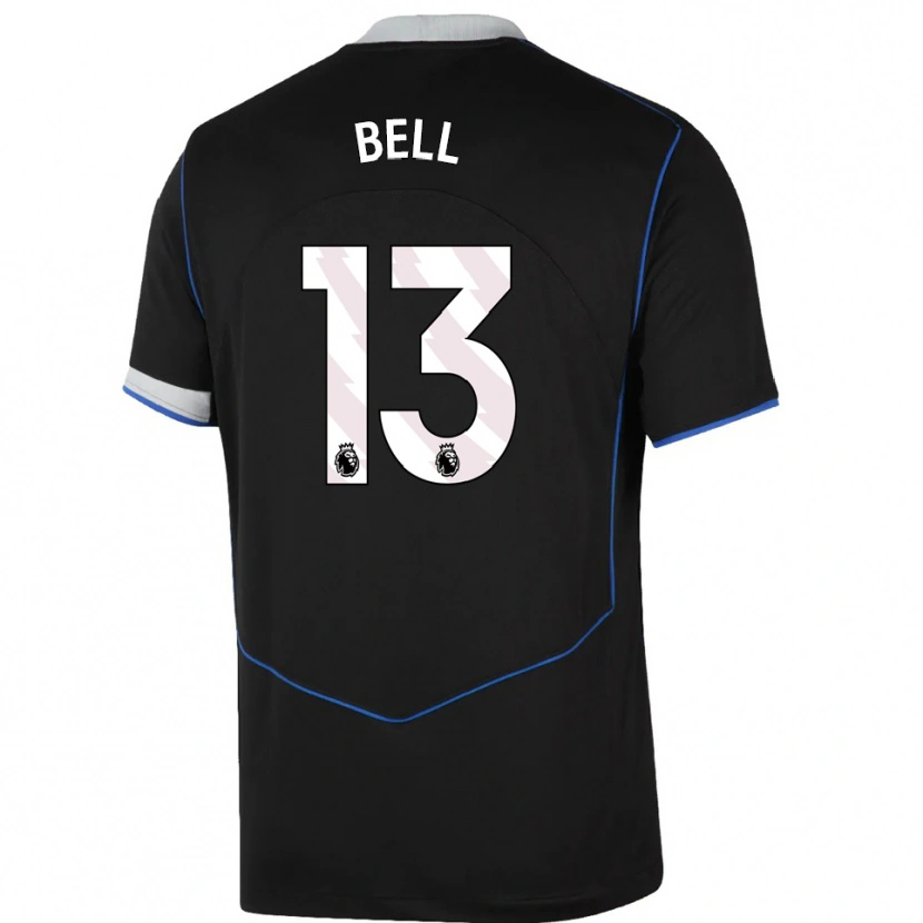 Danxen Kinder Toby Bell #13 Schwarz Blau Silber Ausweichtrikot Trikot 2025/26 T-Shirt Österreich