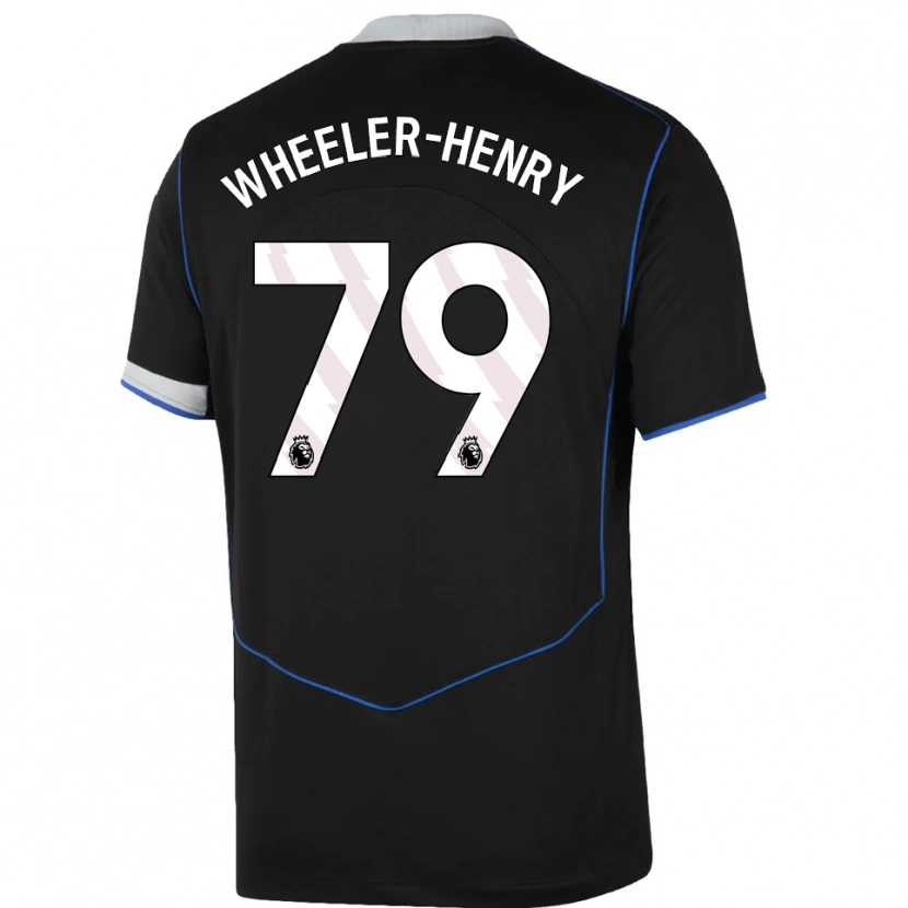 Danxen Kinder Joseph Wheeler-Henry #79 Schwarz Blau Silber Ausweichtrikot Trikot 2025/26 T-Shirt Österreich