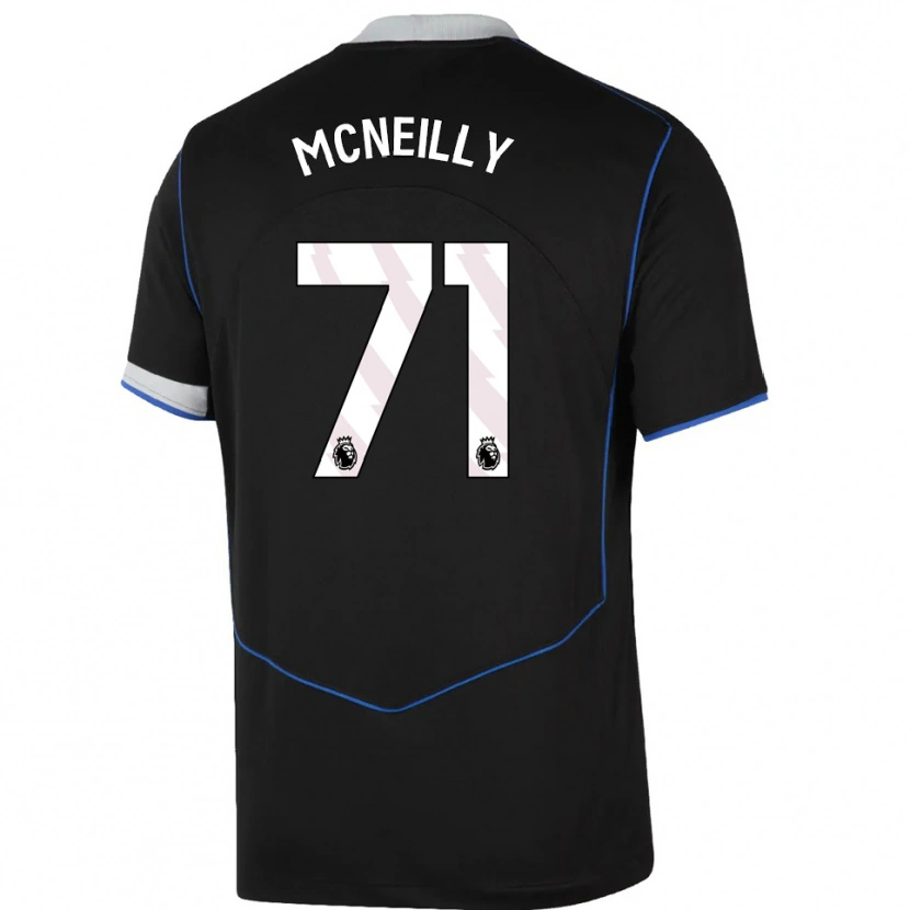 Danxen Kinder Donnell Mcneilly #71 Schwarz Blau Silber Ausweichtrikot Trikot 2025/26 T-Shirt Österreich