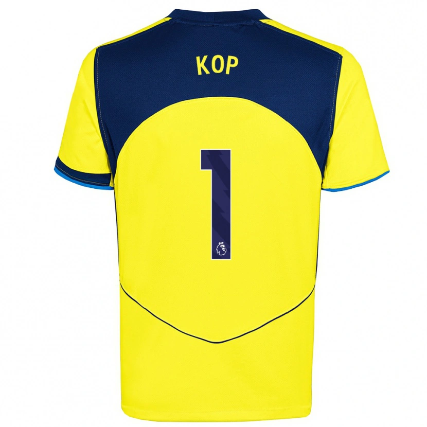 Danxen Kinder Lize Kop #1 Gelb Marineblau Ausweichtrikot Trikot 2025/26 T-Shirt Österreich