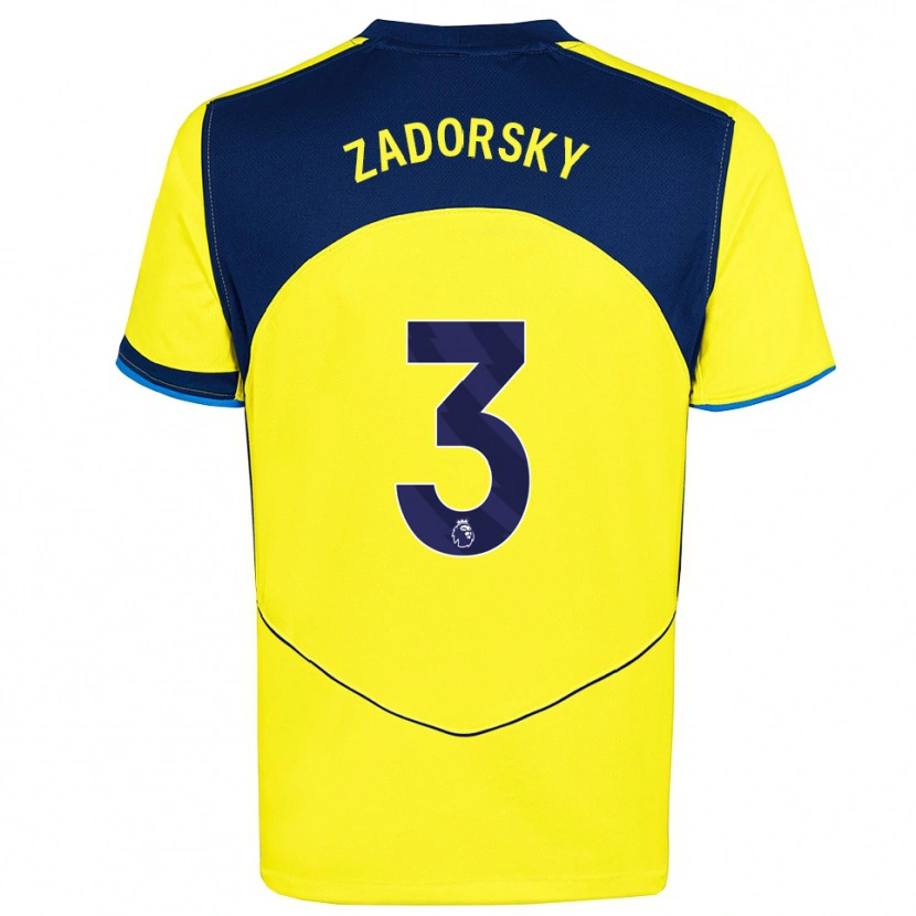 Danxen Kinder Shelina Zadorsky #3 Gelb Marineblau Ausweichtrikot Trikot 2025/26 T-Shirt Österreich