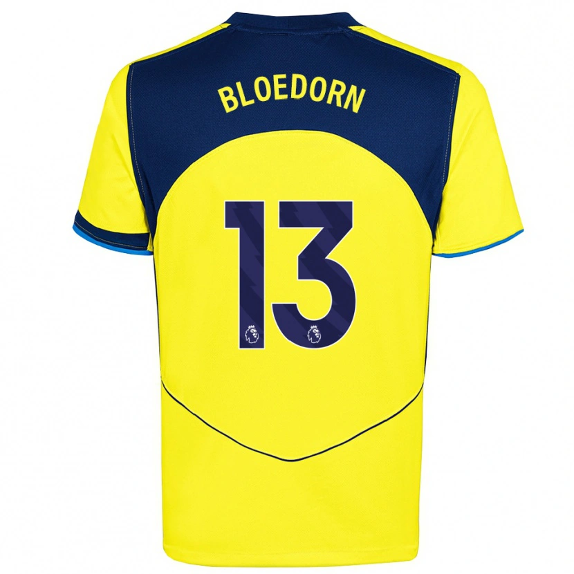 Danxen Kinder Carey Bloedorn #13 Gelb Marineblau Ausweichtrikot Trikot 2025/26 T-Shirt Österreich