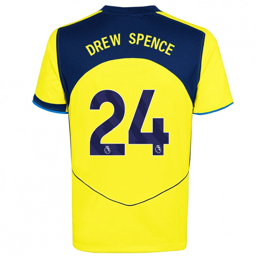 Danxen Kinder Drew Spence #24 Gelb Marineblau Ausweichtrikot Trikot 2025/26 T-Shirt Österreich