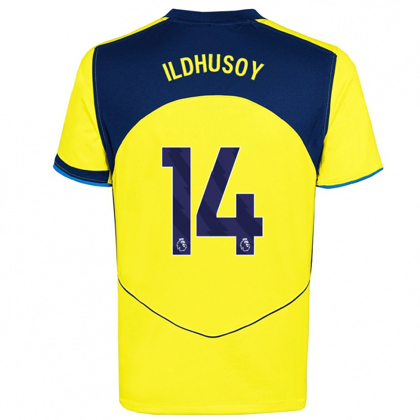 Danxen Kinder Celin Bizet Ildhusøy #14 Gelb Marineblau Ausweichtrikot Trikot 2025/26 T-Shirt Österreich