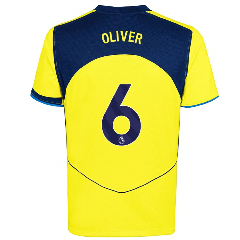 Danxen Kinder Dexter Oliver #6 Gelb Marineblau Ausweichtrikot Trikot 2025/26 T-Shirt Österreich