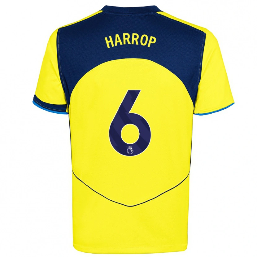 Danxen Kinder Kerys Harrop #6 Gelb Marineblau Ausweichtrikot Trikot 2025/26 T-Shirt Österreich