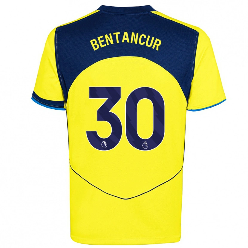 Danxen Kinder Rodrigo Bentancur #30 Gelb Marineblau Ausweichtrikot Trikot 2025/26 T-Shirt Österreich