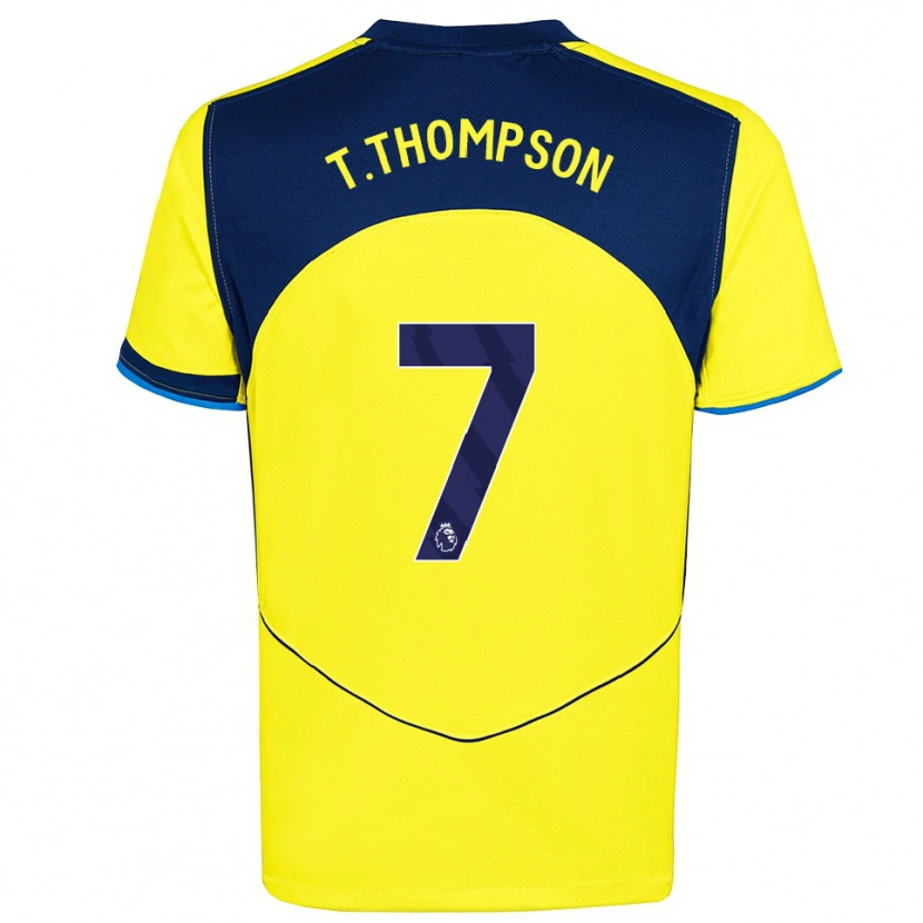 Danxen Kinder Tynan Thompson #7 Gelb Marineblau Ausweichtrikot Trikot 2025/26 T-Shirt Österreich