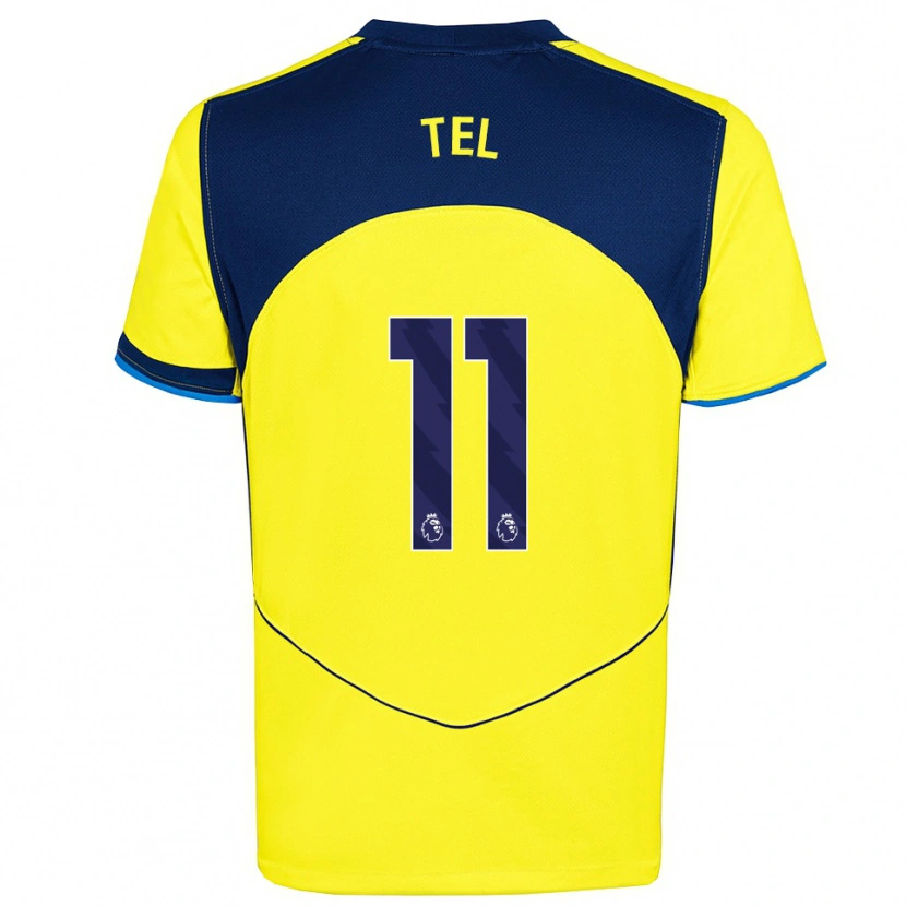 Danxen Kinder Mathys Tel #11 Gelb Marineblau Ausweichtrikot Trikot 2025/26 T-Shirt Österreich