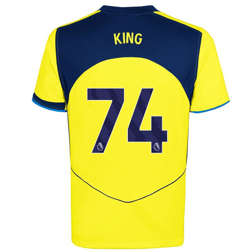 Danxen Kinder Maeson King #74 Gelb Marineblau Ausweichtrikot Trikot 2025/26 T-Shirt Österreich