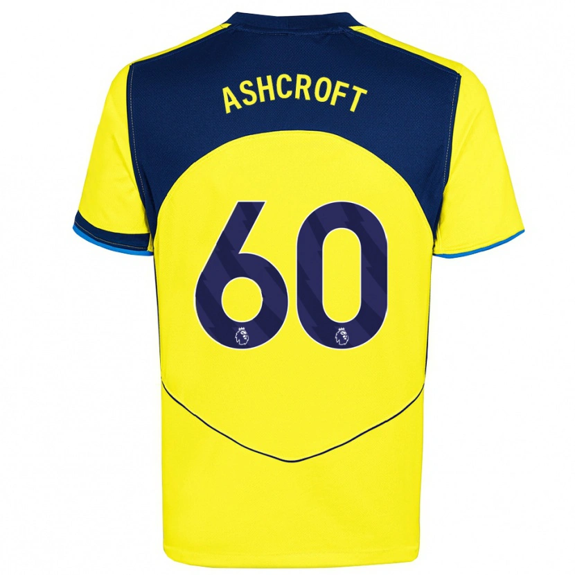 Danxen Kinder Tyrell Ashcroft #60 Gelb Marineblau Ausweichtrikot Trikot 2025/26 T-Shirt Österreich