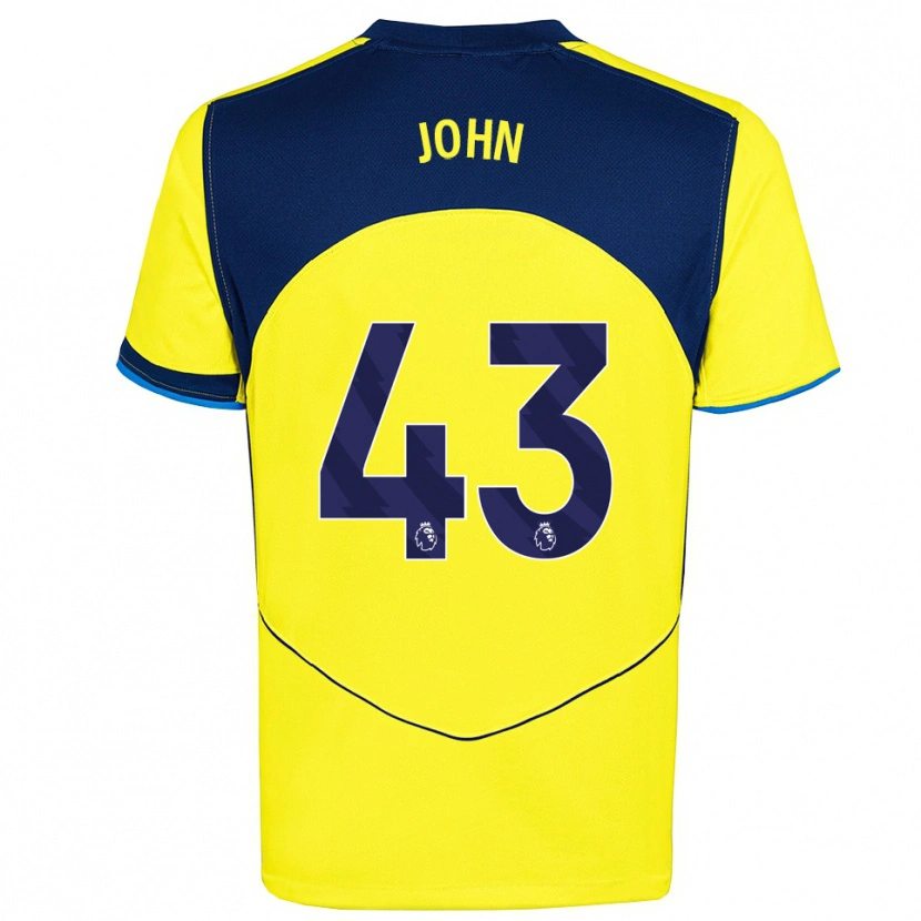 Danxen Kinder Nile John #43 Gelb Marineblau Ausweichtrikot Trikot 2025/26 T-Shirt Österreich