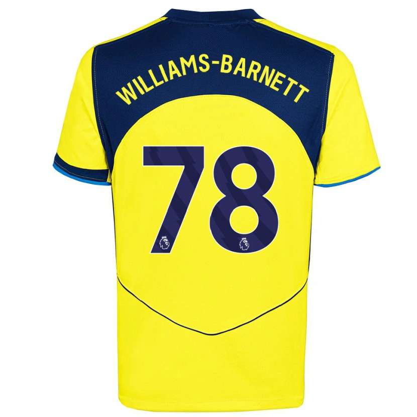 Danxen Kinder Lucá Williams-Barnett #78 Gelb Marineblau Ausweichtrikot Trikot 2025/26 T-Shirt Österreich