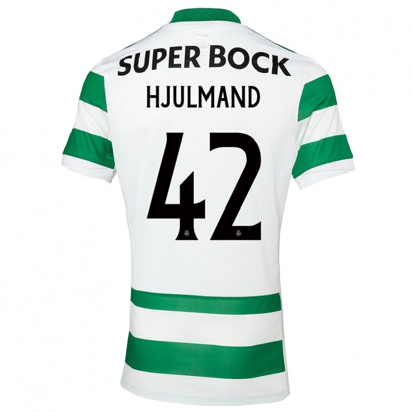 Danxen Herren Morten Hjulmand #42 Grün Weiß Heimtrikot Trikot 2025/26 T-Shirt Österreich