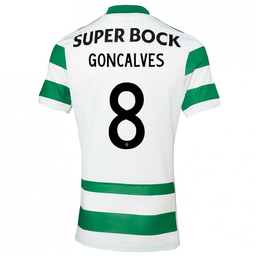 Danxen Herren Pedro Gonçalves #8 Grün Weiß Heimtrikot Trikot 2025/26 T-Shirt Österreich