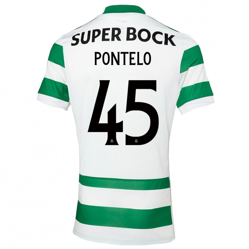 Danxen Herren Rafael Pontelo #45 Grün Weiß Heimtrikot Trikot 2025/26 T-Shirt Österreich