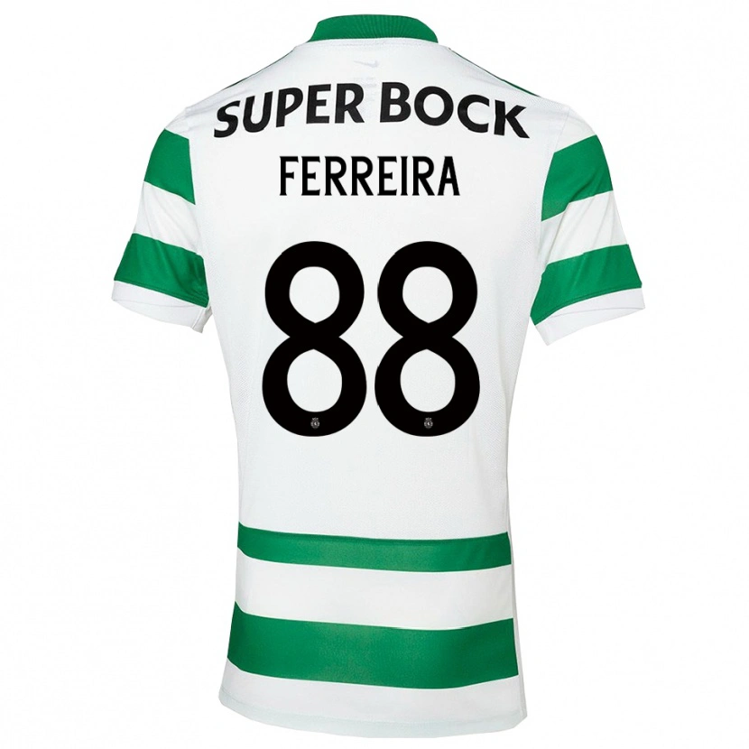 Danxen Herren Tiago Ferreira #88 Grün Weiß Heimtrikot Trikot 2025/26 T-Shirt Österreich
