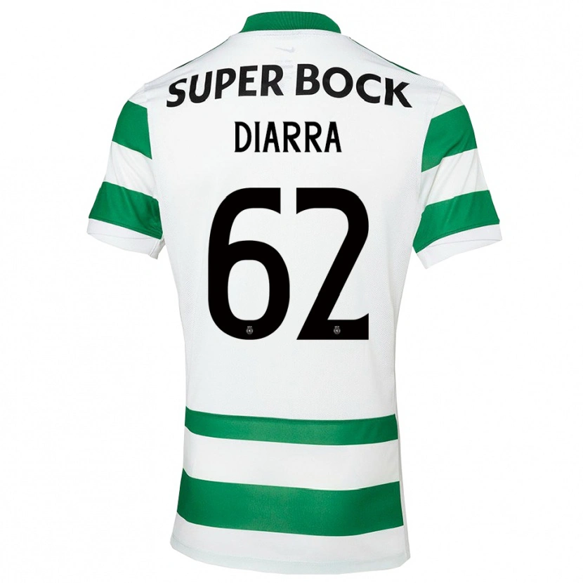 Danxen Herren Ibrahim Diarra #62 Grün Weiß Heimtrikot Trikot 2025/26 T-Shirt Österreich