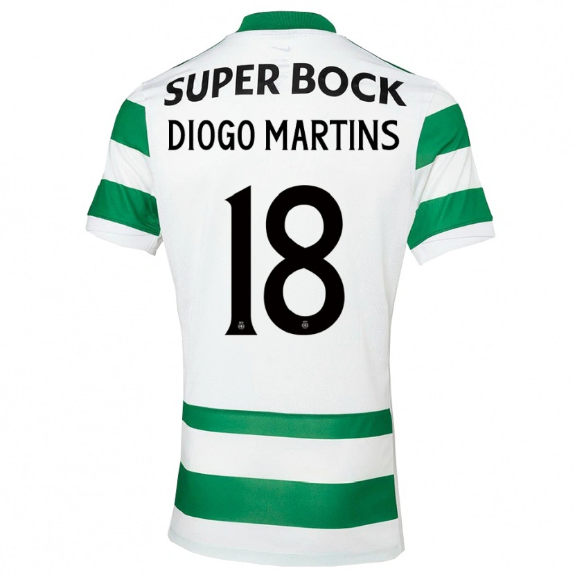 Danxen Herren Diogo Martins #18 Grün Weiß Heimtrikot Trikot 2025/26 T-Shirt Österreich
