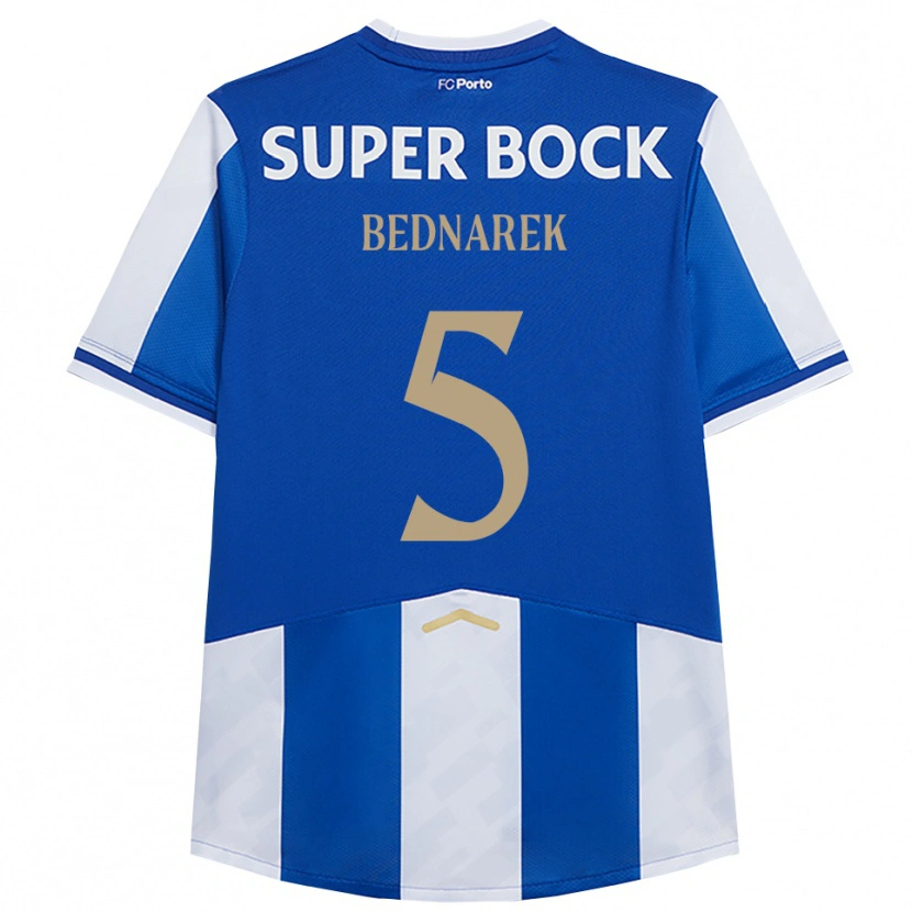Danxen Herren Jan Bednarek #5 Blau Weiß Heimtrikot Trikot 2025/26 T-Shirt Österreich