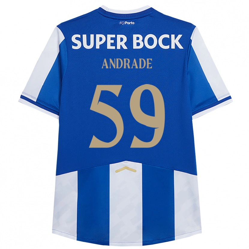 Danxen Herren Tiago Andrade #59 Blau Weiß Heimtrikot Trikot 2025/26 T-Shirt Österreich