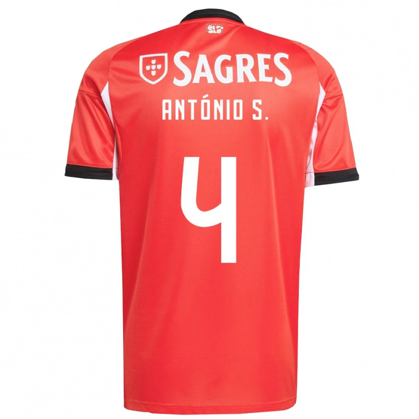 Danxen Herren António Silva #4 Rot Weiß Heimtrikot Trikot 2025/26 T-Shirt Österreich