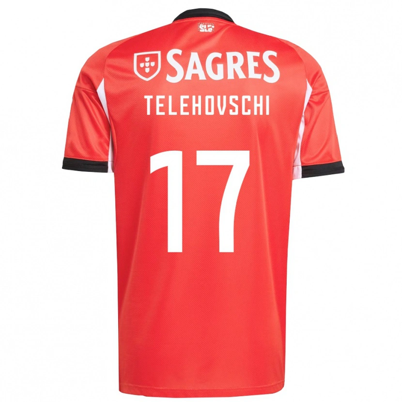 Danxen Herren Dinis Telehovschi #17 Rot Weiß Heimtrikot Trikot 2025/26 T-Shirt Österreich