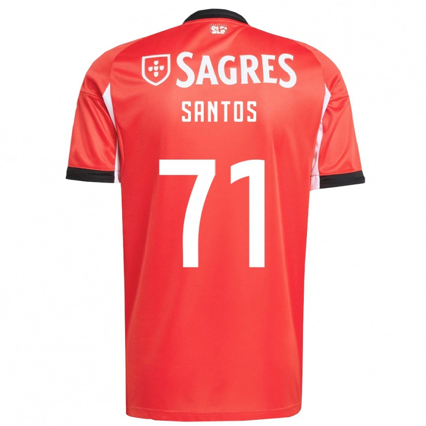 Danxen Herren Leandro Santos #71 Rot Weiß Heimtrikot Trikot 2025/26 T-Shirt Österreich