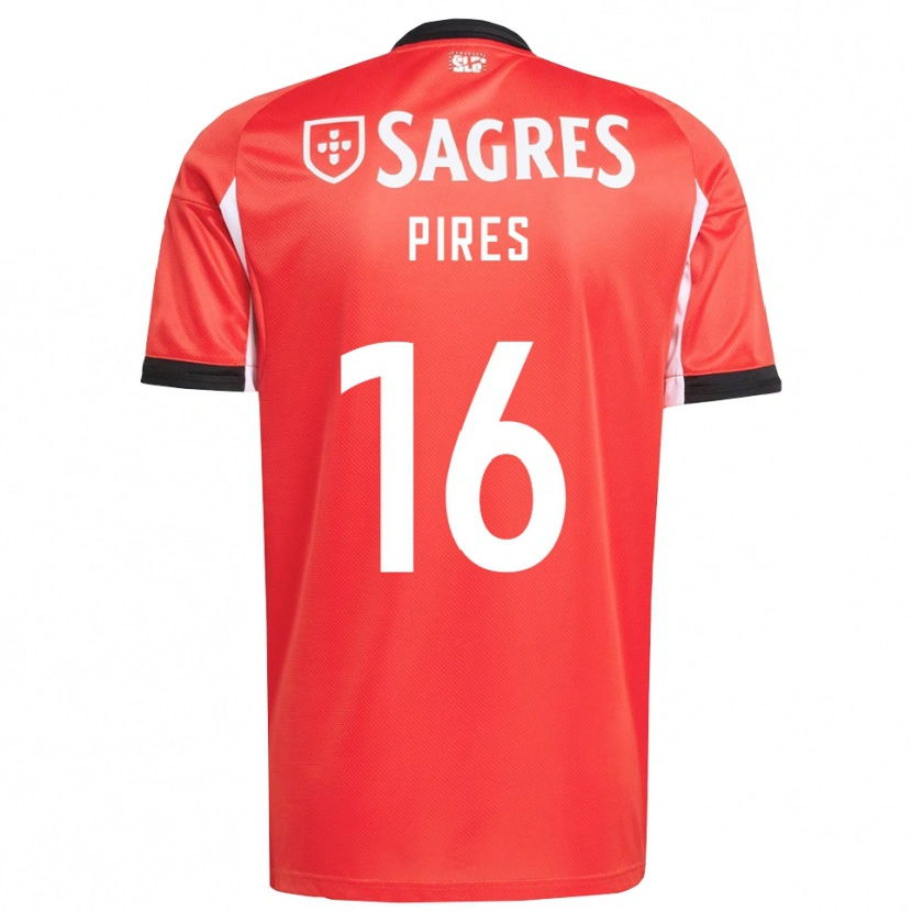 Danxen Herren Rodrigo Pires #16 Rot Weiß Heimtrikot Trikot 2025/26 T-Shirt Österreich