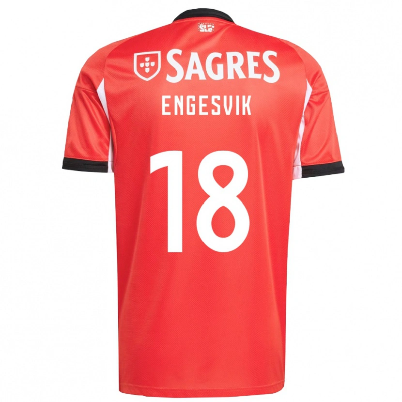 Danxen Herren Rakel Engesvik #18 Rot Weiß Heimtrikot Trikot 2025/26 T-Shirt Österreich