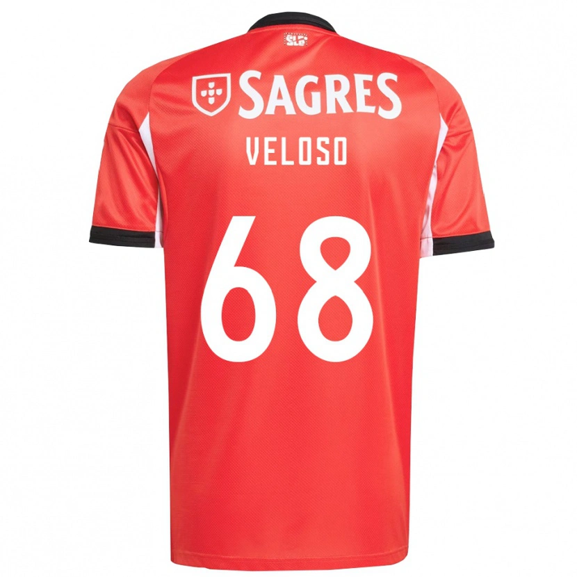 Danxen Herren João Veloso #68 Rot Weiß Heimtrikot Trikot 2025/26 T-Shirt Österreich